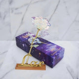 Original 24k Galaxy Rose with FREE Love Base Rose Stand & Gift Box